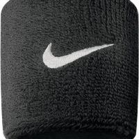 NIKE NIKE SWOOSH WRISTBANDS BLACK/WHITE