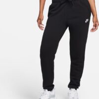 NIKE W NSW CLUB FLC MR PANT STD BLACK/WHITE/WHITE