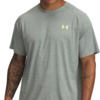 UNDER ARMOUR UA TECH TEXTURED SS CYBER/BLACKENED BLUE-BRIGHT MA