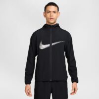 NIKE M NK DF FORM HD JKT SWOOSH BLACK/WHITE/WHITE