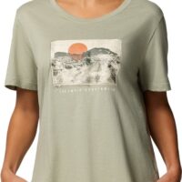 Columbia Ruby Springs Graphic Scoop Neck SS Safari Window Plaid
