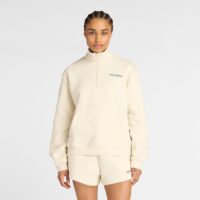 New Balance Reimagined Fleece Half Zip Beige