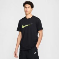 NIKE M NSW TEE 12MO SWSH SP25 BLACK/WHITE/WHITE
