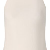 Athlecia Tinashe W Halterneck Rib Top Vaporous Gray